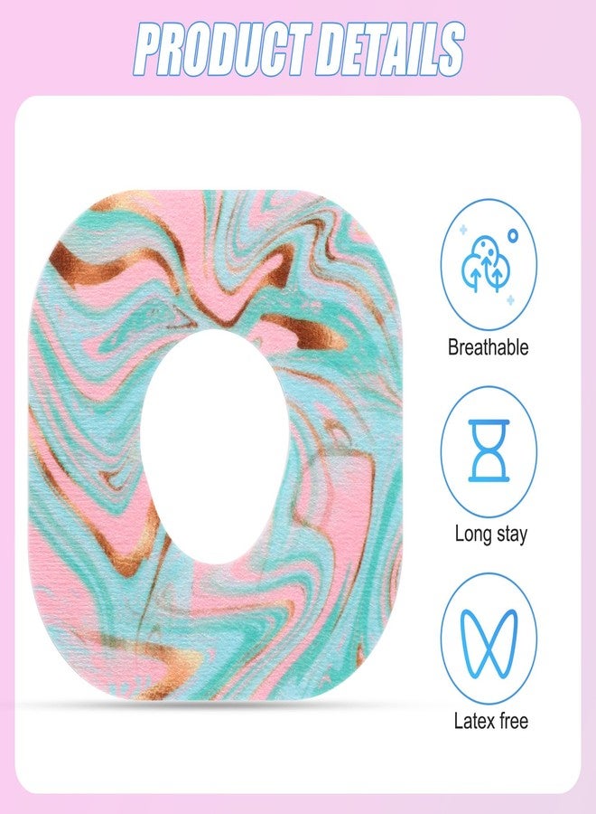 XIHIRCD 25pcs Adhesive Patches for Dexcom G7, Waterproof Sensor Patches Stickers Pre-Cut Sweatproof Breathable Sensor Cover Adhesive CGM Tape Overpatch Compatible with Dexcom G7 (Gradient) - Image 4